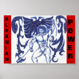 Albanischer Power Poster