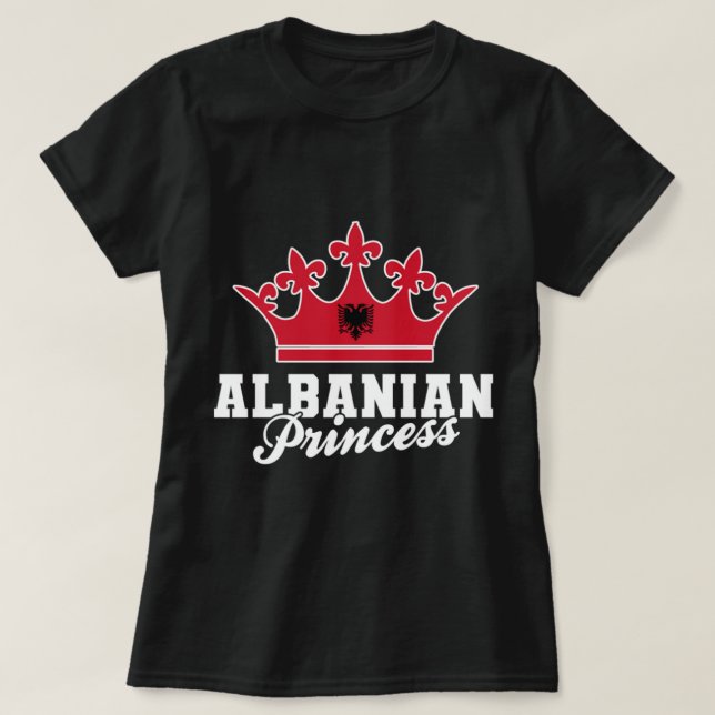 Albanischer Prinzessin Albanischer Adler Schqiponj T-Shirt (Design vorne)