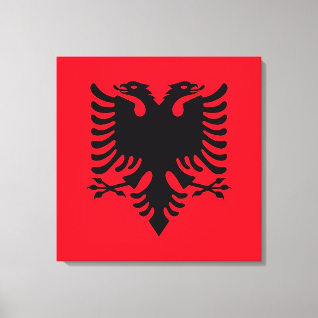 Albanischer Wappen Leinwanddruck (Vorderseite)