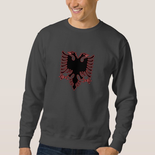 Albanischer Zweikopfadler Sweatshirt (Vorderseite)