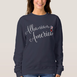 Albanisches amerikanisches Hemd Sweatshirt