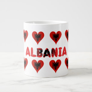 Albanisches Herz Jumbo-Tasse