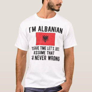 Albanisches Kulturerbe Albanien Roots Albanische F T-Shirt