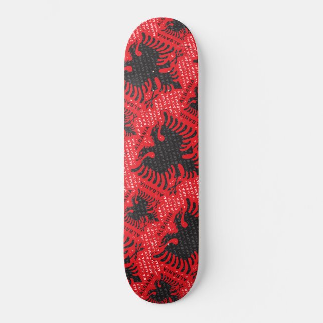 Albanisches Muster 2 Skateboard (Vorderseite)
