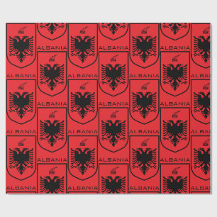 Albanisches Nationalwappen Heritage Tinte Geschenkpapier
