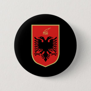 Albanisches Wappen Button