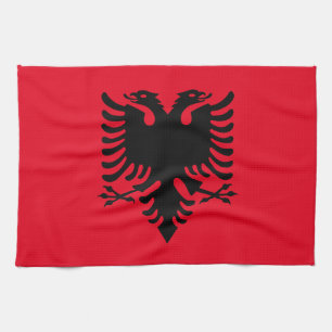 Albanisches Wappen Geschirrtuch