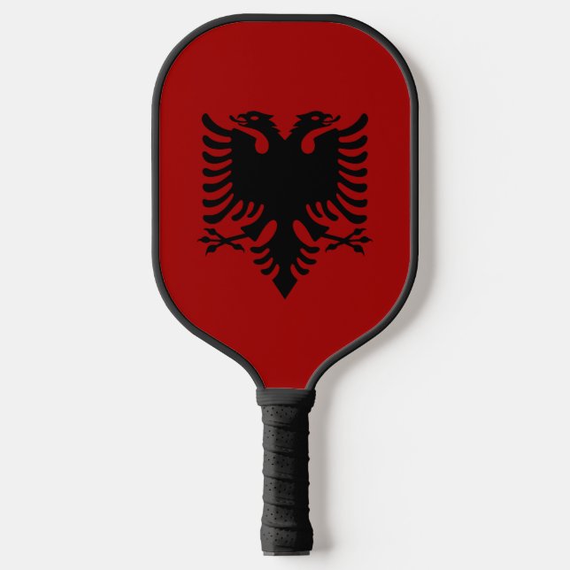 Albanisches Wappen Pickleball Schläger (Vorderseite)