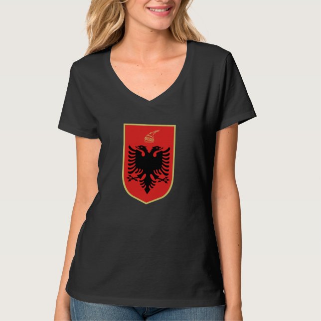 Albanisches WappenT-Shirt T-Shirt (Vorderseite)