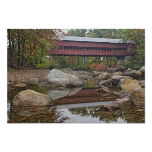 Albany Bridge, gleich neben dem Kancamagus Fotodruck