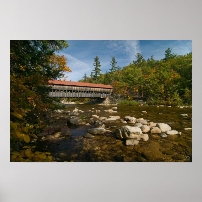 Albany Covered Bridge, NH Print Poster (Vorne)