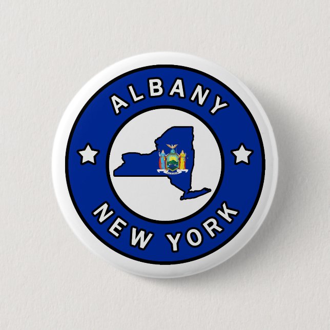 Albany New York Button (Vorderseite)