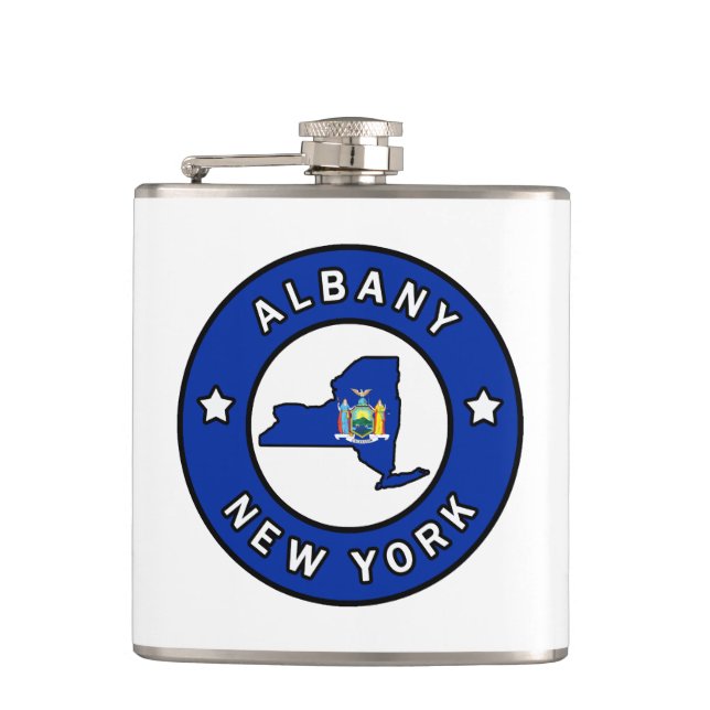 Albany New York Flachmann (Vorderseite)