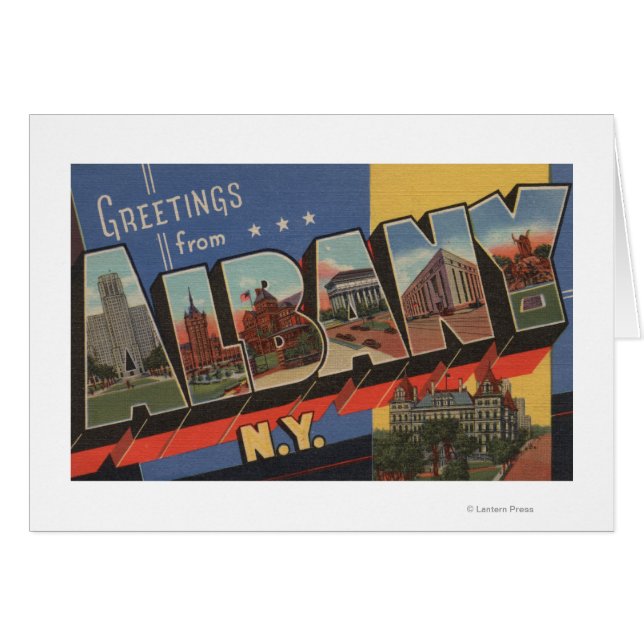 Albany, New York - Große Briefszenen (Vorderseite (Horizontal))