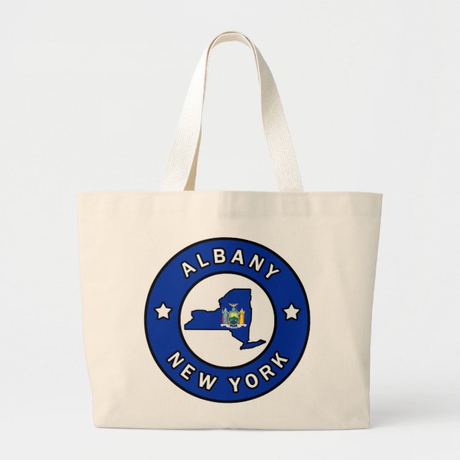 Albany New York Jumbo Stoffbeutel (Vorne)