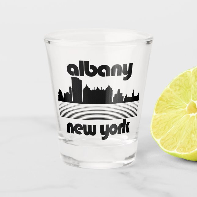 Albany New York Schnapsglas (Vorderseite)