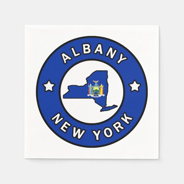 Albany New York Serviette (Vorderseite)