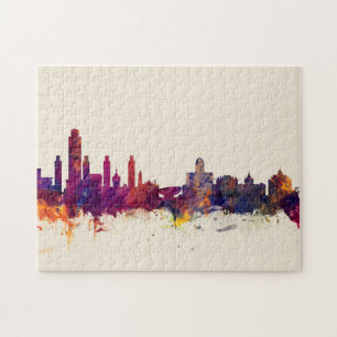 Albany New York Skyline Puzzle