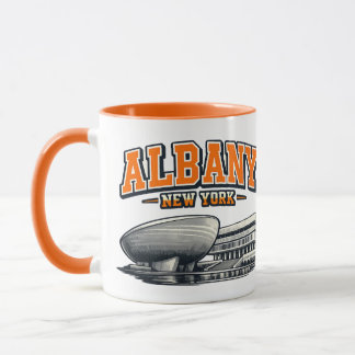 Albany, NY The Egg Retro Collegiate Design Tasse