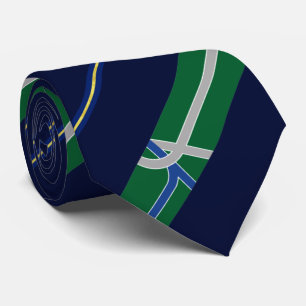 Albany (Oregon) Stadtflagge Neck Tie Krawatte