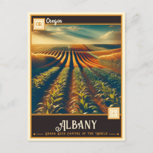 Albany, Oregon   VINTAG Postkarte