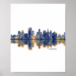 Albany Skyline Poster