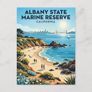 Albany State Marine Reserve Kalifornien Postkarte