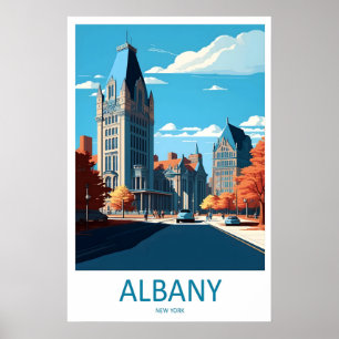 Albany Vintage-Reiseposter Ski Nationalpark Poster