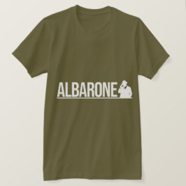 Albarone Gangster Silhouette Graphic - White T-Shirt