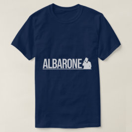 Albarone Gangster Silhouette Graphic - White T-Shirt