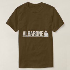 Albarone Gangster Silhouette Graphic - White T-Shirt