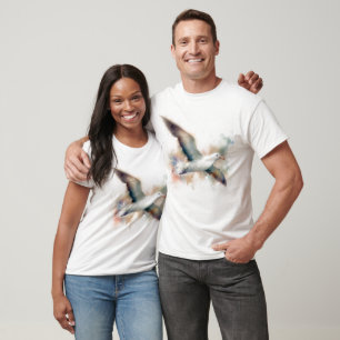 Albatros Flug-Aquarell-Kunst T-Shirt