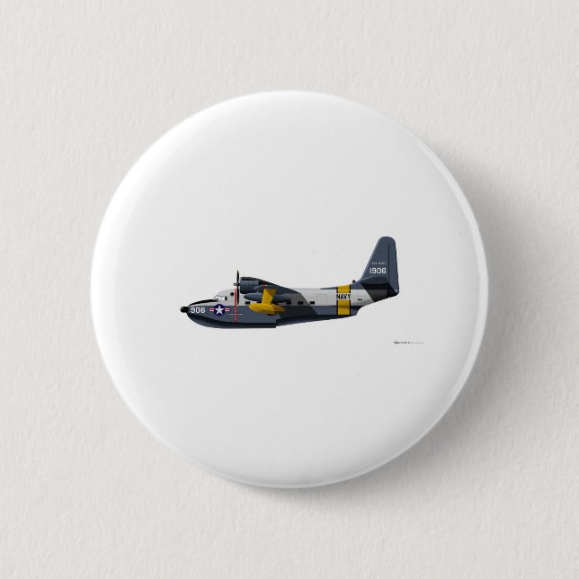 Albatros-Marine Grummans HU-16B Button (Vorderseite)