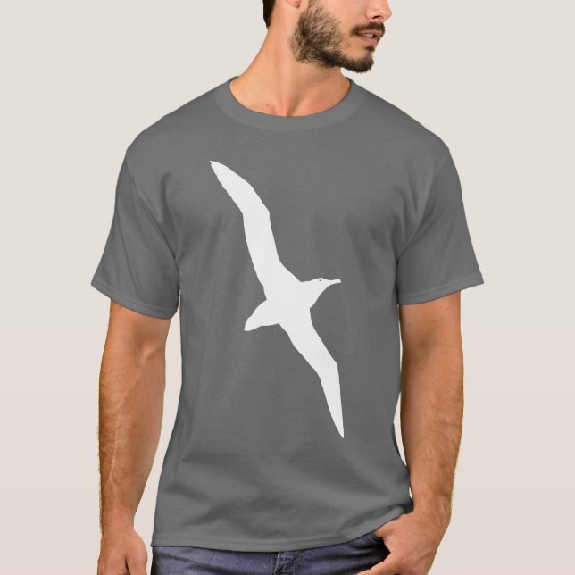 Albatros-Vogel-T - Shirt-Weiß T-Shirt (Vorderseite)