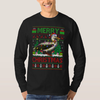 Albatross Bird   Xmas Lights Ugly Albatross Christ T-Shirt