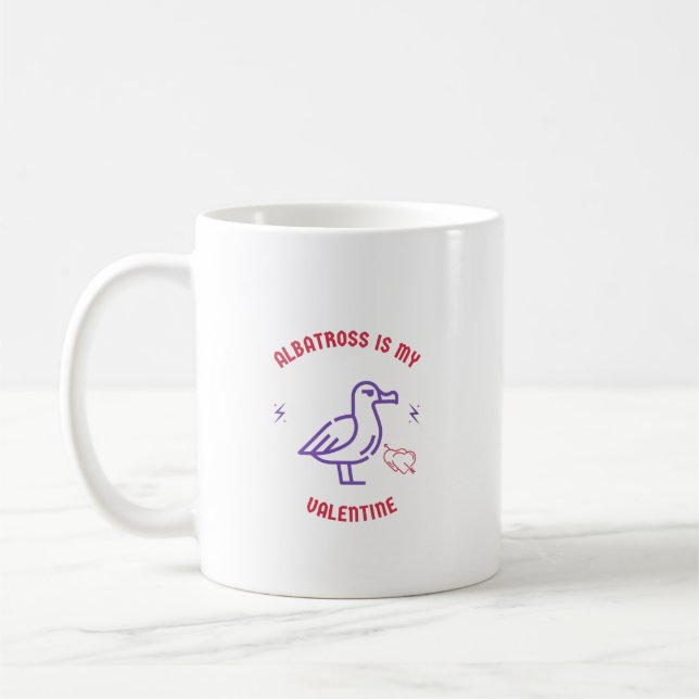 Albatross Haustier niedliches Ehepaar Ehefrau Freu Kaffeetasse (Links)