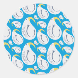 Albatross Runder Aufkleber