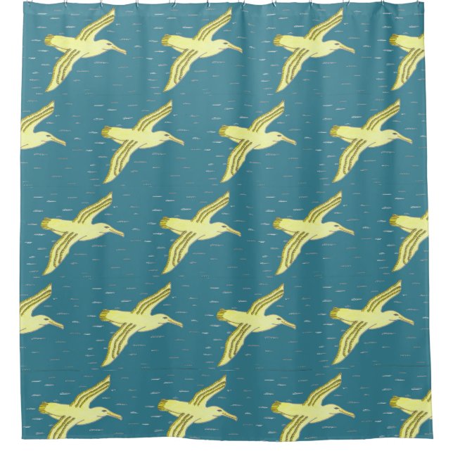 Albatross Shower Curtain Duschvorhang (Vorderseite)