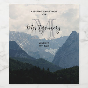 Alberge Foto Locarno Weinetikett