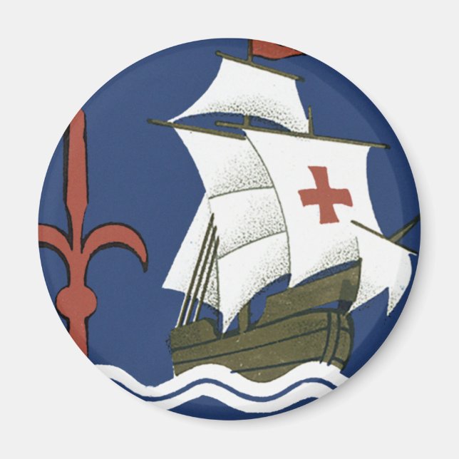 Albergo Columbia Genoa ~ Trieste Magnet (Vorne)