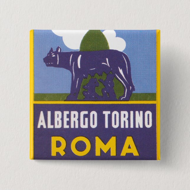 Albergo Torino Button (Vorderseite)