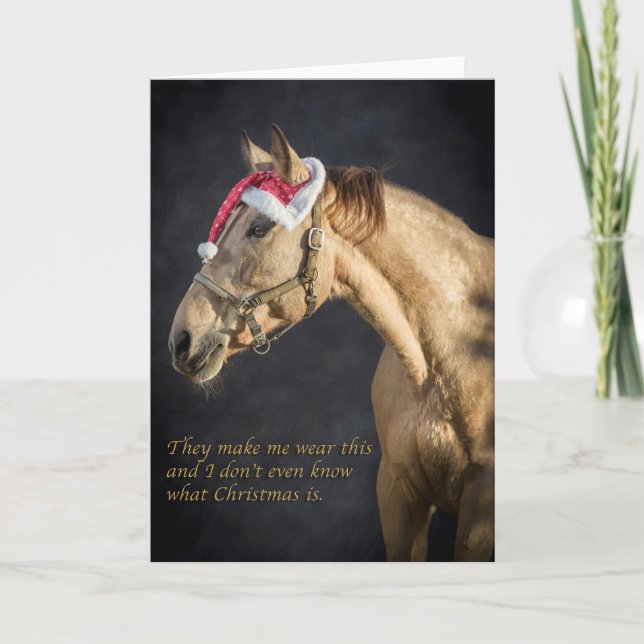 Albern auf Weihnachten schauend (Vorderseite)