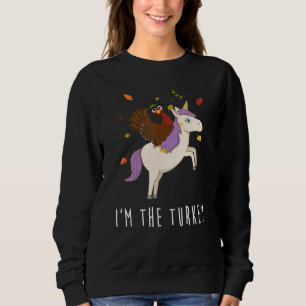 Albern bin ich die Türkei Riding Unicorn Matching  Sweatshirt