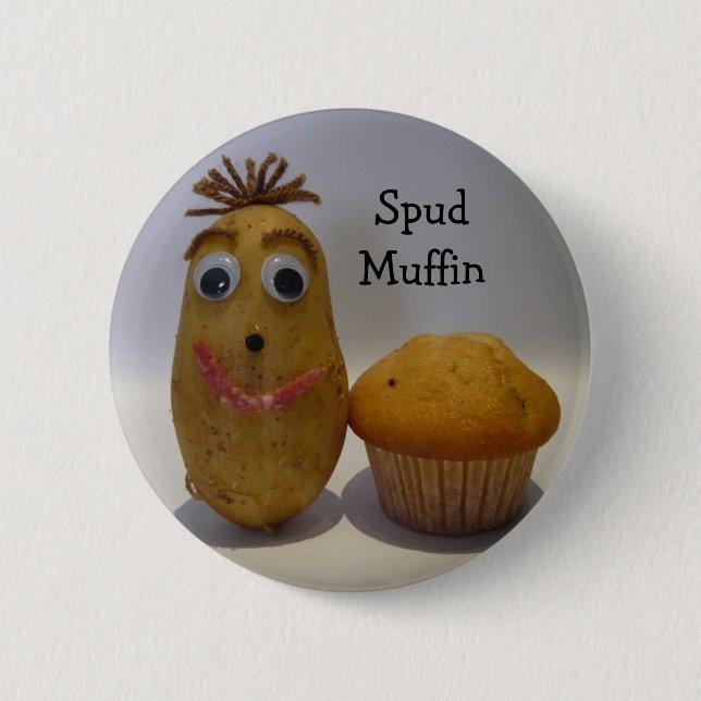Albern bohren Sie Muffin-Knopf Button (Vorderseite)