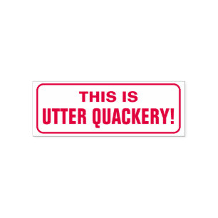 Albern "DAS IST ÄUSSERE QUACKERIE!" Briefmarke Permastempel