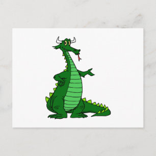 Albern Dragon Green Postkarte