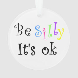 Albern, es ist Ok-Circle-Acrylschmuck Ornament
