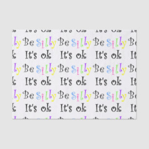 Albern, es ist Ok-Tissue-Papier Seidenpapier