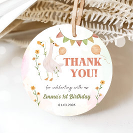 Albern Gänse 1. Geburtstag Party Geschenkanhänger