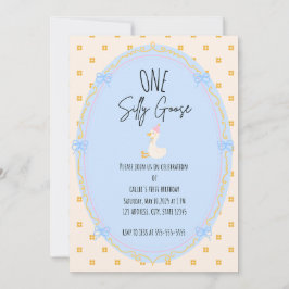 Albern Gänse erste Geburtstag Einladung